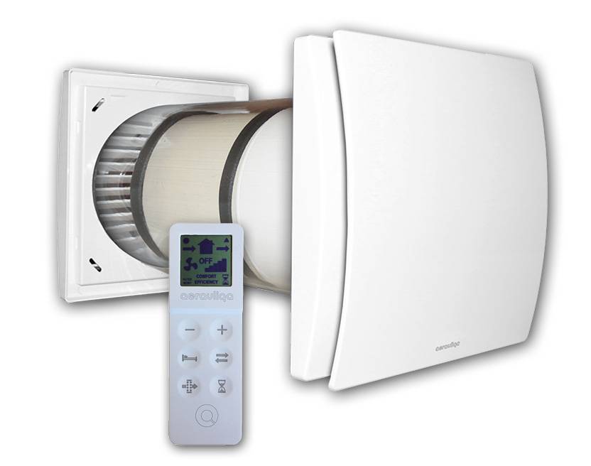 Aerauliqa Quantum Next 100 - Ventilazione Meccanica Controllata Decentralizzata, Recupero Calore, Ø100mm, Bianco - Foto 7