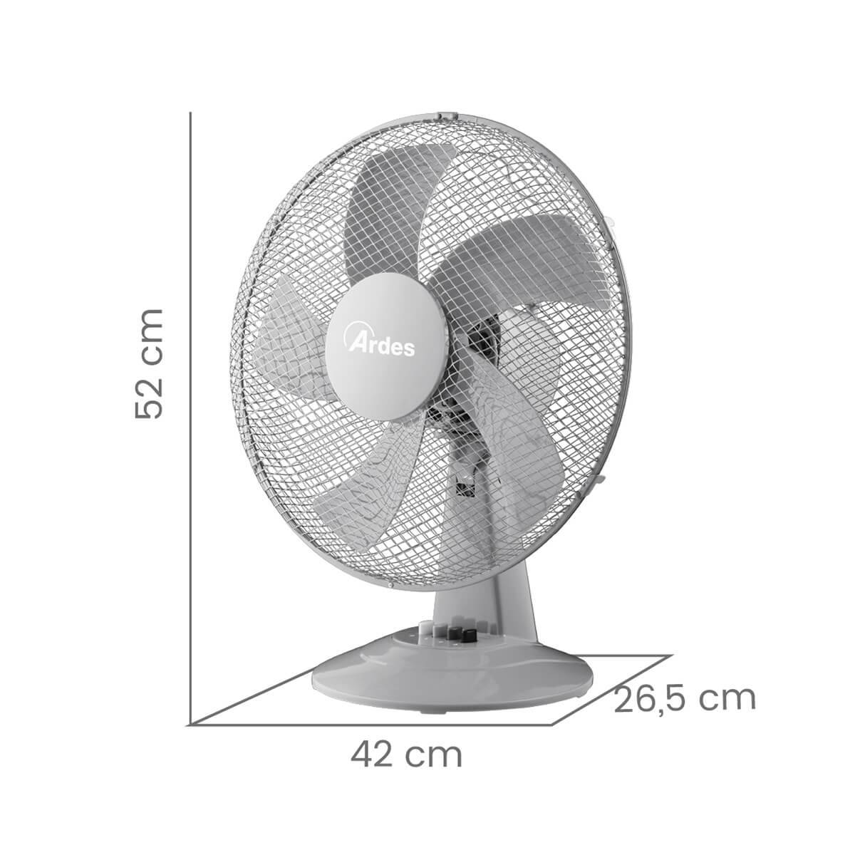 ARDES 5ST40G Asztali ventilátor - szürke 23271