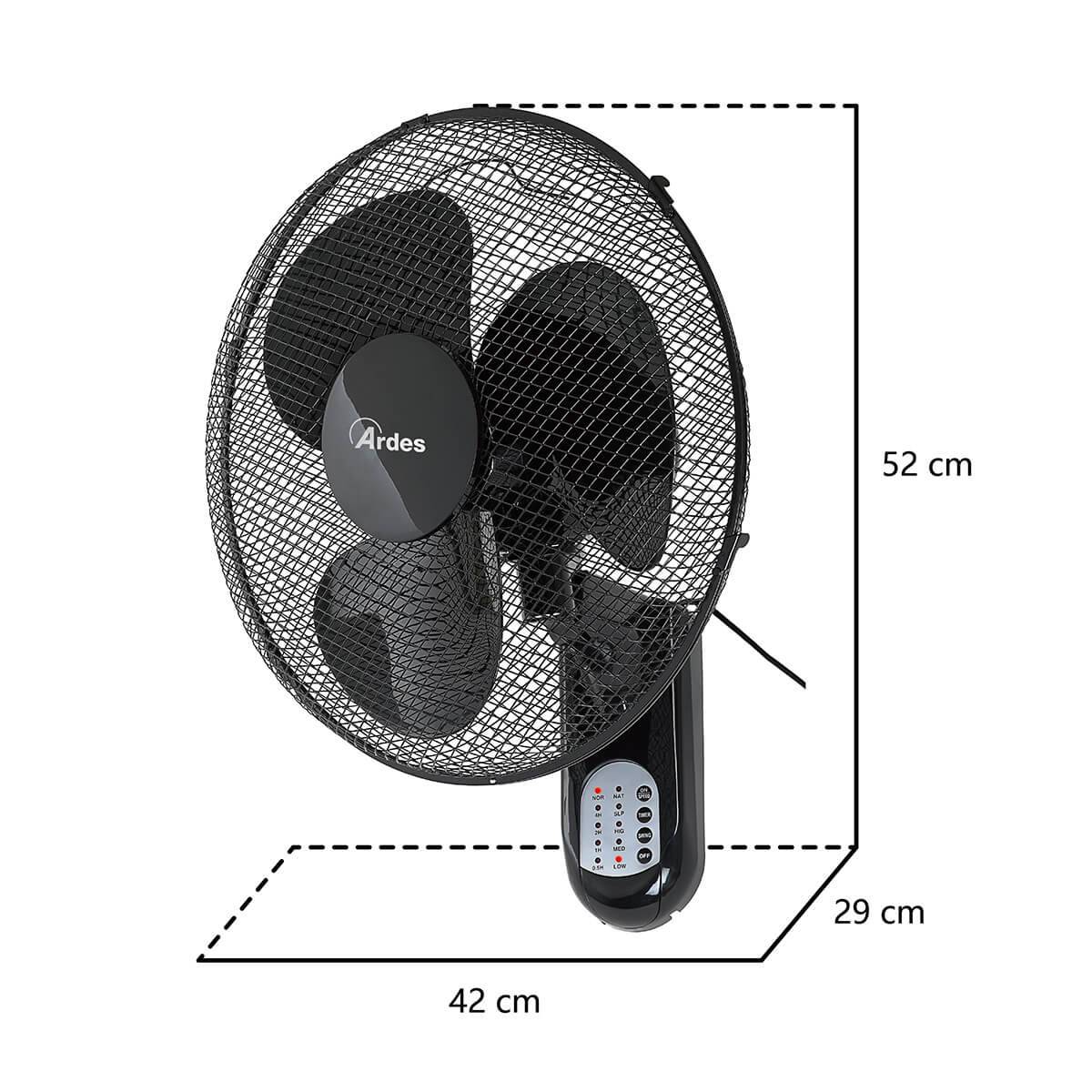 ARDES - Ventilátor falra szerelhető 40 cm 5W40R 23165