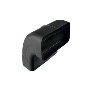 Elica - Lapos csatorna sarok - függőleges fekete 227x94 mm