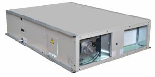 Aerauliqa QRCE 1000 horizontal - központi hővisszanyerős szellőztető, LCD kijelzős vezérléssel