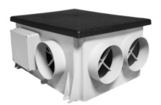 AERAULIQA - Központi szellőztető ventilátor páraérzékelővel QPMEV-125 HY