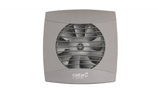 Cata UC-10 Hygro Silver ventilátor utószellőztető és páraérzékelő funkcióval, fordulatszám állítási lehetőséggel, pillangószeleppel, szürke