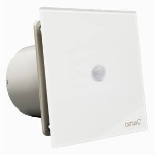 Cata E-100 PIR ventilátor üveg előlappal, mozgásérzékelővel, fehér