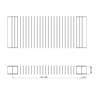 Elica - Flexibilis lapos csatorna 218x55x190 mm, hossz: 590 mm