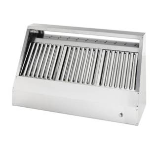 Gastro MK fali elszívó ernyő, labirint szűrőkkel, SNACK 2000x800x450 mm, olajleeresztővel