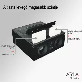 HEATPEX - Hővisszanyerős szellőztető MVHR 450 m³/h ARIA VITALE PLATINUM CF 450