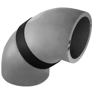 HEATPEX - Szigetelt légtechnikai könyök D:160; 45°-os ARIA ADURO