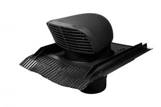 VILPE® Scoop Univerzális szellőző, fekete