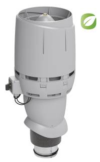 VILPE - Tetőventilátor FLOW ECo125P/500 világosszürke
