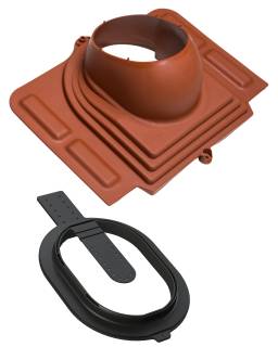 VILPE STEEL CLICK átvezető elem, téglavörös