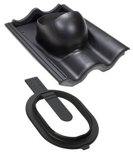 VILPE - Átvezető elem betoncserép fekete