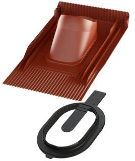 VILPE UNITILE CLICK Univerzális átvezető elem, vörös