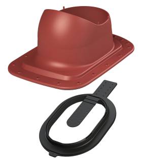 VILPE® CLASSIC LOW CLICK lemeztető átvezető elem, vörös