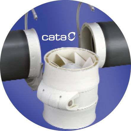 cata duct in-line szellőztető ventilátor