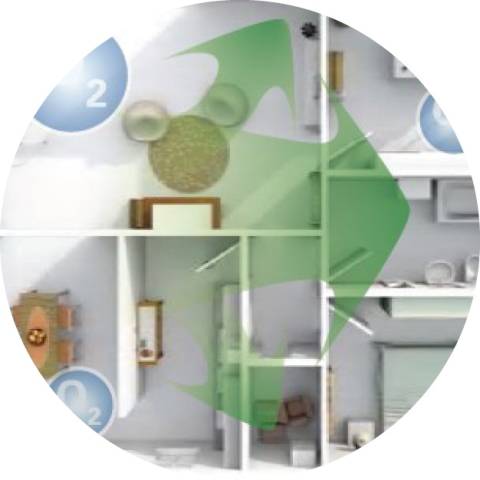 Hővisszanyerős szellőzőrendszer