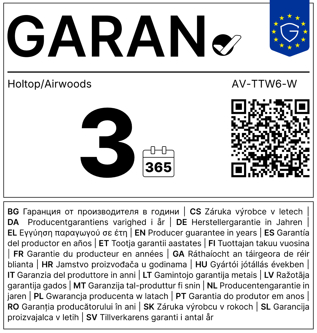 Gyártói garancia